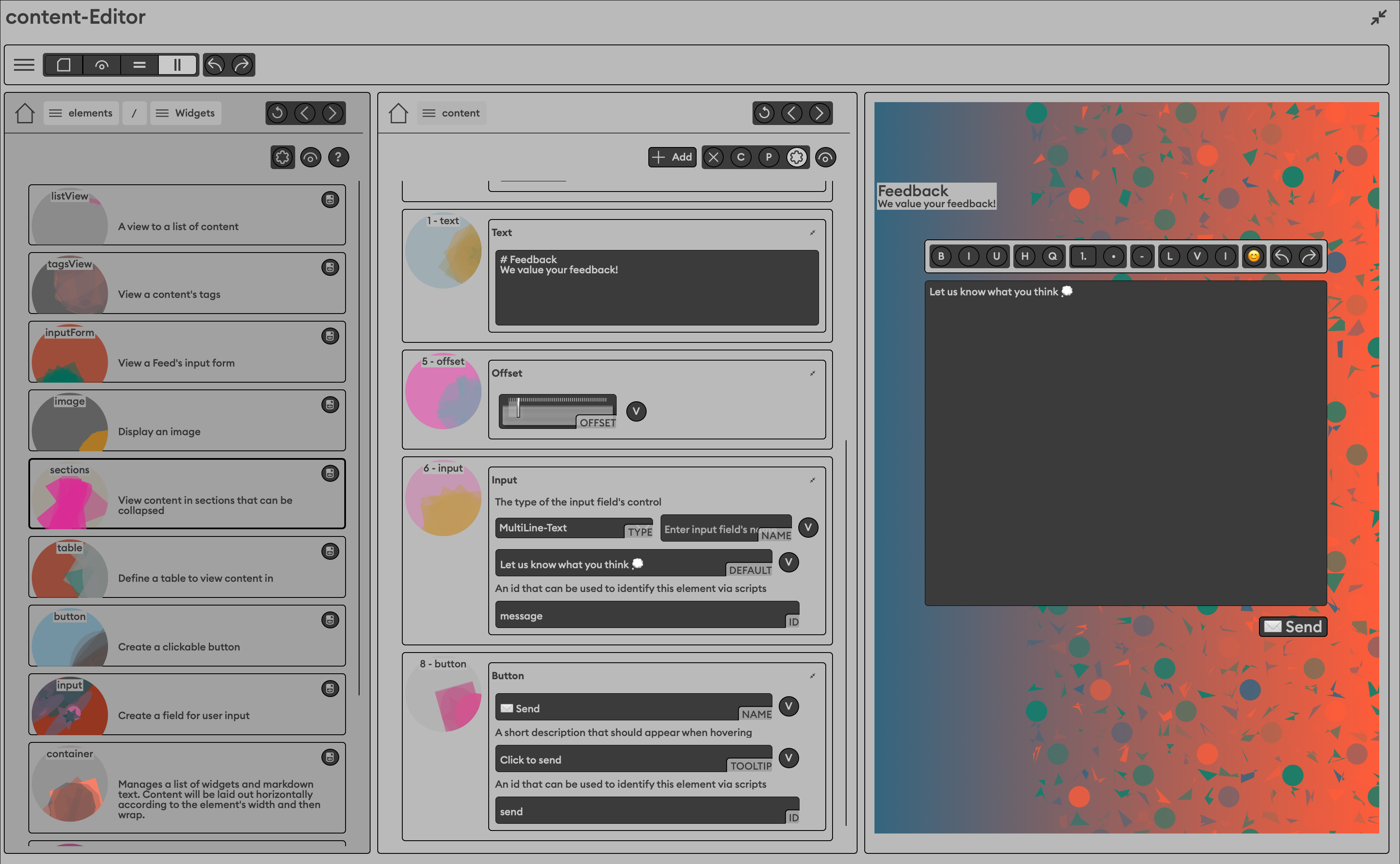 Marker-Editor-Screen